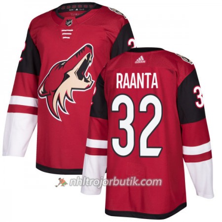 Män Ishockey Arizona Coyotes Tröja Antti Raanta 32 Adidas 2017-2018 Maroon Authentic